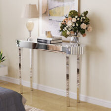 HD Mirrored Glass Console
