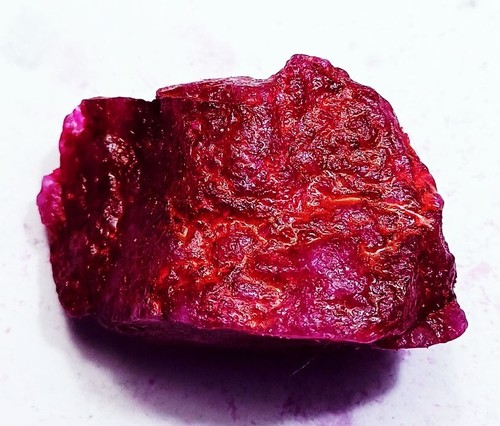 Natural red beryl rough - red,