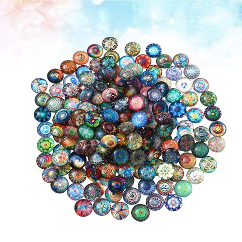 100pcs 10mm mixed round mosaic - 10mm,