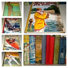 10 x Various Vintage Boys Annuals, Various Titles & Ages, Hardback Joblot