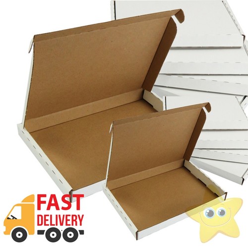 White postal cardboard boxes - postal,