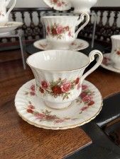 Vintage Paragon English Rose Coffee Cup And Saucer Bone China , 5 Available