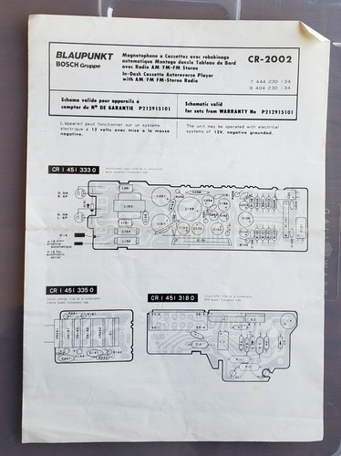 2002 blaupunkt bosch fm - cr-2002,