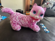 2018 Kitty Pet Surprise Cat Kitten White Pink Makes Noise,purrs Battery Operated