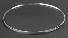 4" round Glass Tile - Clear