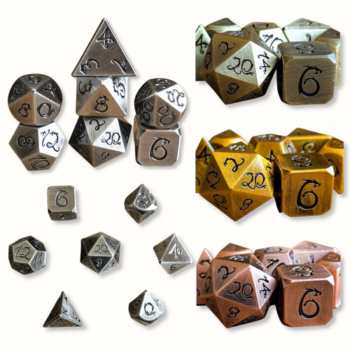 Dnd metal dice set - dice,
