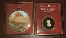 Boxed Miniature world of peter bates Cottage on the River Colne  wall hanging