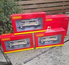 Boxed Hornby R6829 Pack Of 3 PGA Tarmac Hopper Wagons OO Gauge 