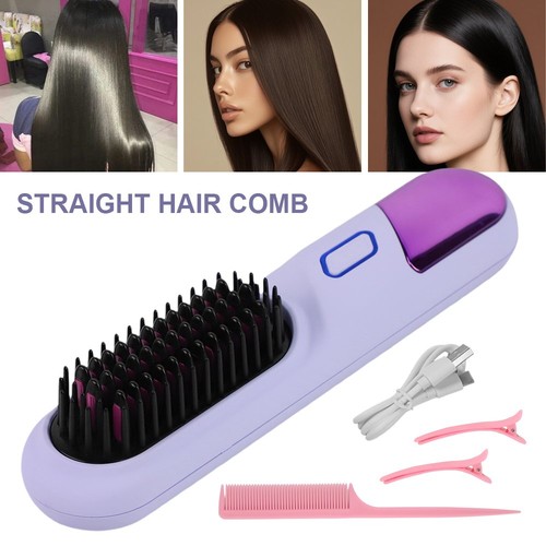 Hair straightener brush - straightener,