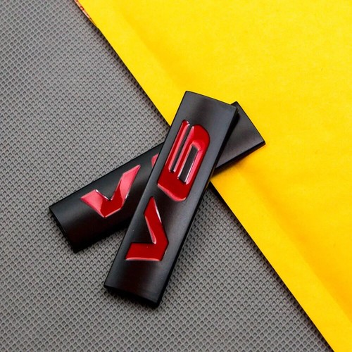 2pcs metal black red - black,
