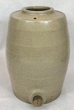 Antique salt-glazed stoneware banded spirit barrel, Breweriana,  1 x Gallon