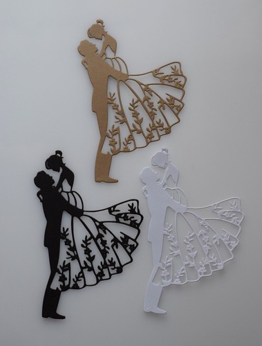 Bride and groom 5xdie cuts - bride,