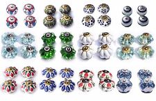 Ceramic Knobs Glass Pulls Handles for door drawer Cabinets Cupboard Wardrobe x 4