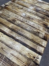 20 x Scorched Reclaimed Pallet Boards - Wall Timber Planks Wood Bar - 2.1sqm