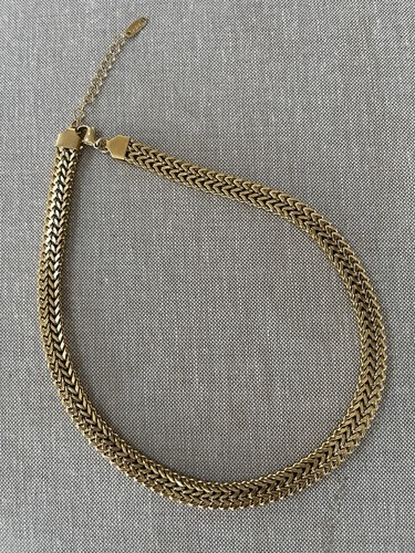 Gold flat link statement - gold,