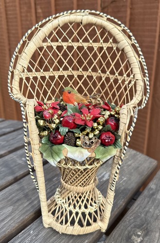 Vintage christmas robin - vintage,