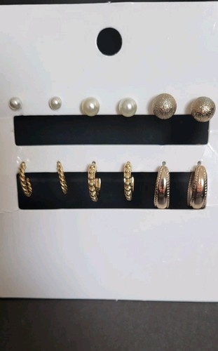 Gold tone faux pearl - gold,
