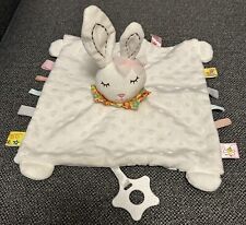 Baby Comforter Taggies White Bunny Rattle & Crinkle Comforter Blanket Blankie