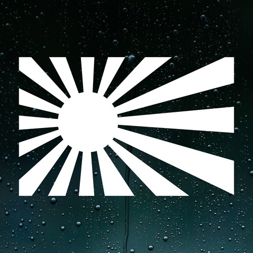 Rising sun car - jdm, decal