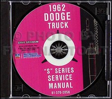1962 Dodge Truck Shop Manual