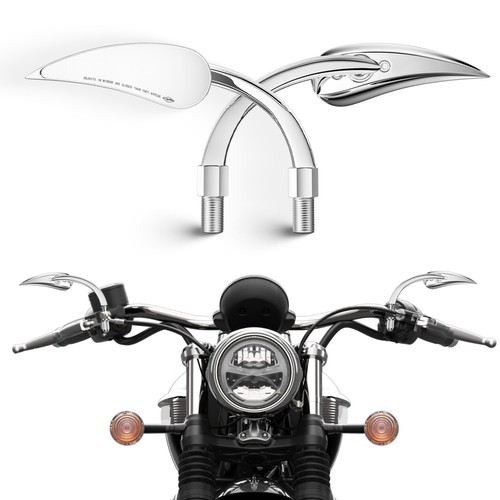 Teardrop motorcycle rearview - teardrop,