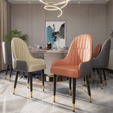 2PCS Dining Chairs Leather