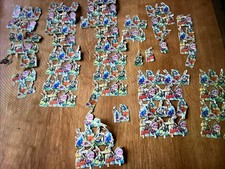 Collection Of Vintage MP Die Cut Paper / Decals / Victorian Scraps Easter Rabbit