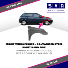 Vauxhall Astra H 2004-2010 Mk5 Front Wing/Fender Insurance Approved Right Side