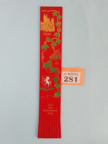 Red leather bookmark kent - ,