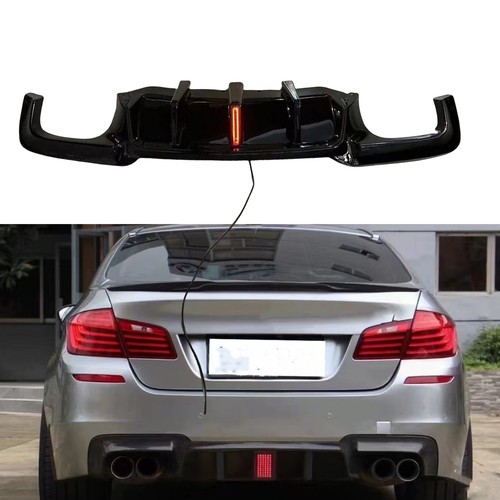 Black rear bumper diffuser - black,