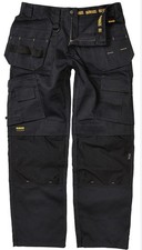 DEWALT PRO TRADESMAN WORK TROUSERS BLACK . BNWT . Size Waist -34”   Leg -31”