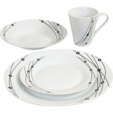 16Pc Dinner Set Porcelain