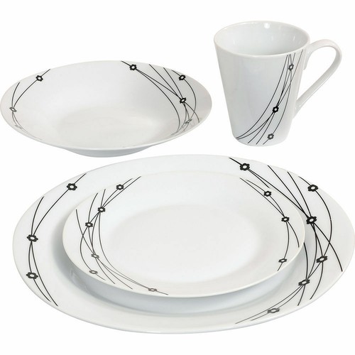 16pc dinner set porcelain - 16pc,