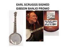 RARE Earl Scruggs Signed