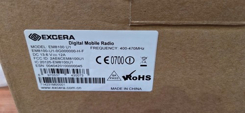 Excera em8100 dmr mobile - dmr,