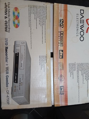 Daewoo 4700p dvd vcr - daewoo,