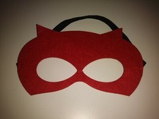 Red face eye mask children costume