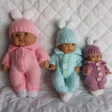 Bunny Dolls Clothes Knitting