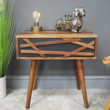 Retro Bedside Table Cabinet