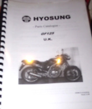 HYOSUNG GF125 PARTS CATALOGUE MANUAL