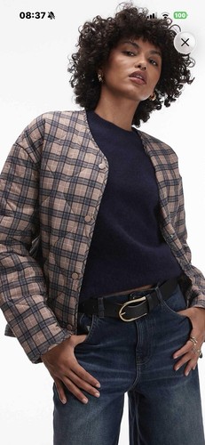 Topshop size large check - topshop,