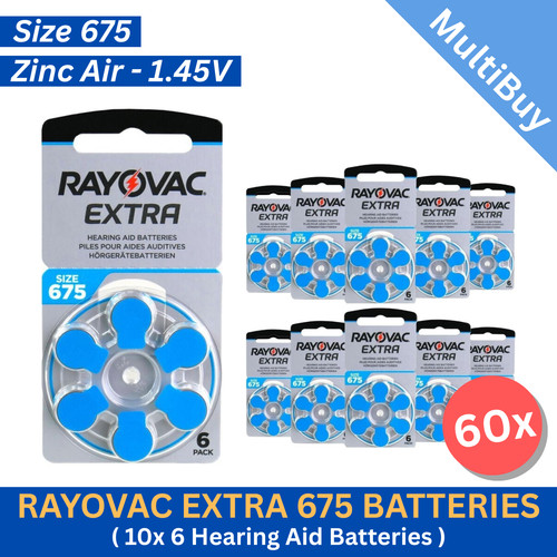 60x rayovac extra - extra, 675