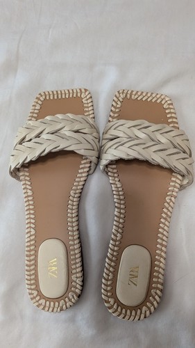 Zara braided leather sandal