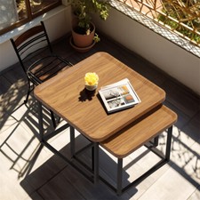 Nordic style walnut nesting - nordic,
