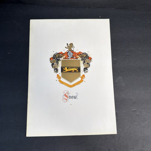 Snow family crest coat arms - snow,