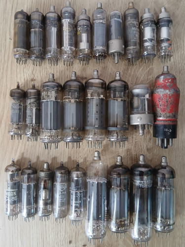 27x tubes vintage radio lamps - 27x,