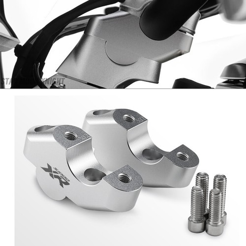 Silver handlebar risers - silver,