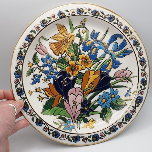 Vintage floral wall - floral, plate