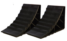 Black Wheel Chocks with Handle
