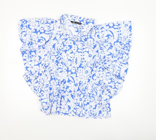 Zara womens blue floral - blue,